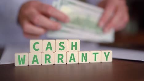 Concept-of-having-cash-as-a-warranty-in-a-deal