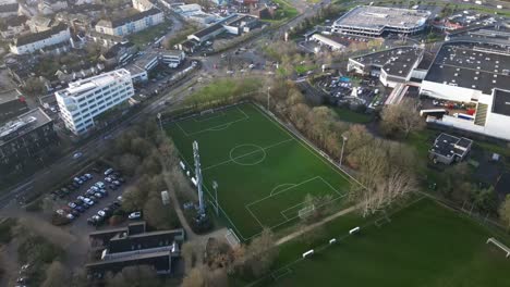 Soccer-field-of-Rennes-periphery-in-France