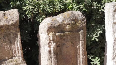 Foto-De-Diapositiva-De-Lápidas-Históricas-De-La-época-Del-Imperio-Romano-En-Túnez.