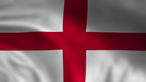 Bandera-Nacional-De-Inglaterra-Ondeando-Animación-De-Fondo-Animación-3d-Renderizada
