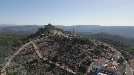 Aerial-view-reveals-Mount-Cerro-sanctuary-Our-lady-of-Cabeza-pilgrimage-destination