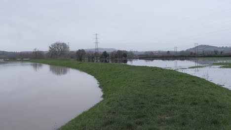 Überschwemmung-In-Herefordshire,-England-4k
