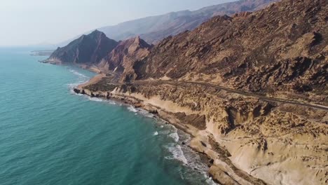 flight-over-sea-the-landscape-of-coast-beach-shore-rocky-mountain-nature-tropical-climate-view-campsite-near-the-sea-luxury-resort-water-sport-marine-adventure-trip-to-Qatar-Iran-border-Island-Hormuz