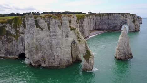 Flying-around-the-arch-of-Etretat-on-the-coast-of-Normandy