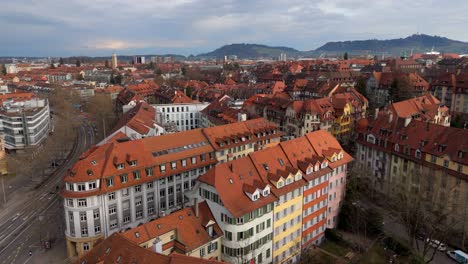 Bern-city-urban-residential-area-with-houses-with-red-tile-rooftops