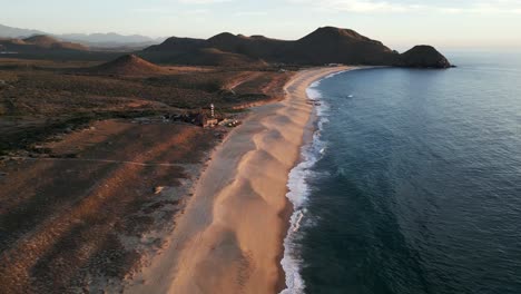 Aerial-of-Todos-Santos-Baja-California-Sur-Mexico-sand-dunes-lonely-beach