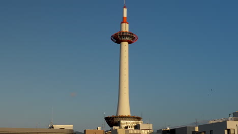 Kyoto-Tower-Against-Clear-Blue-Sky