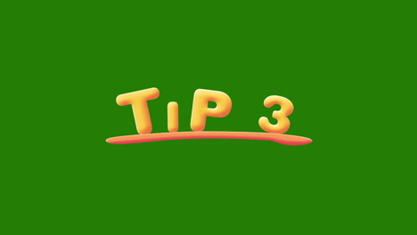 Tip-3-Wobbly-gold-yellow-text-Animation-pop-up-effect-on-a-green-screen---chroma-key