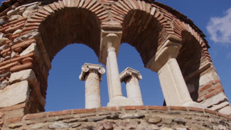 Looking-up-at-pillars-through-the-window-of-the-Temple-of-Artemis-in-Sardis