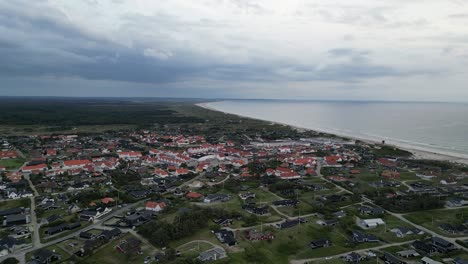 Drone-footage-of-the-town-of-Blokhus-in-Denmark