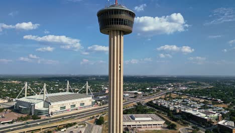 Die-Erkennbare-Struktur-Der-Towers-Of-America-In-Der-Skyline-Von-San-Antonio