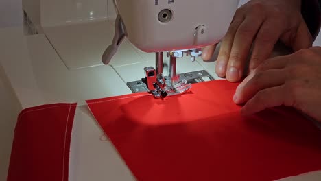 Patchwork-quilt-creation-process---sewing-the-blocks