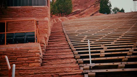 Shot-at-Red-Rocks-Amphitheatre-of-the-steps-leading-up-the-south-side-of-the-venue