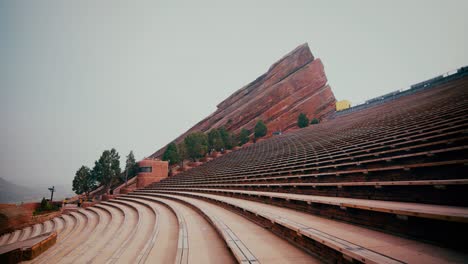 Empty-Red-Rocks-Amphitheatre,-midway-up-Featuring-South-Rock