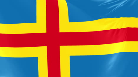 Flagge-Der-Åland-Inseln
