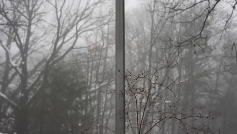 Tilting-up-across-a-silver-street-lamp-on-a-melting-winter-day