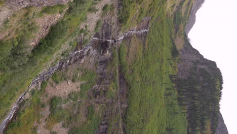 Haystack-Falls-on-the-Going-to-the-Sun-Road-in-Glacier-National-Park,-vertical