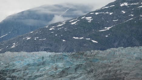 Jagged-peaks-of-the-Mendenhall-Glacier,-Alaska
