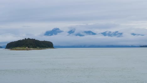 Beautiful-landscape-during-the-Whale-Watching-excursion-in-Juneau,-Alaska