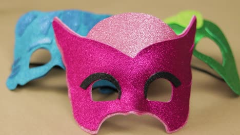 PJ-Masks-inspiration-ready,-colorful-handmade-diamond-foam-masks-for-carnival