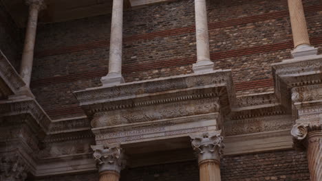 Pan-across-pillars-of-the-ancient-Gymnasium-in-Sardis