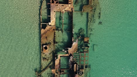 Top-view-of-the-famous-shipwreck-in-Epanomi