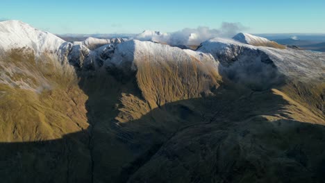 Scotland-mountains-aerial-winter-in-mamores-pan