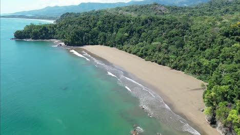 Cutoff-beach-inside-leafy-forest-in-Costa-Rica