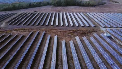 Sun-harvesting-solar-panel-farm-grid-in-a-rural-area-of-Greece