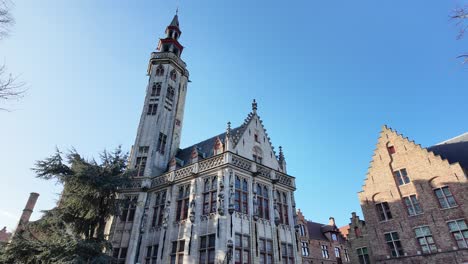 Van-Eyck-Platz-In-Brügge,-Belgien