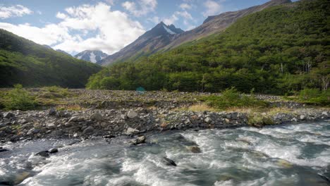 Timelapse-of-Andes-Mountains-Range-Valley-River-Natural-Landscape