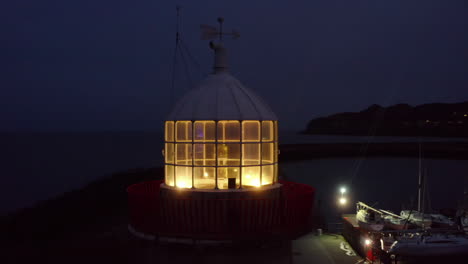 Lighthouse-lantern-in-aerial-view