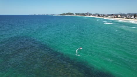 21st-Ave-Reef-in-Palm-Beach---Southern-Gold-Coast,-Queensland,-QLD---Australia---Drone-Shot