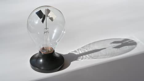 Crookes-radiometer-spinning-fast-as-light-is-converted-to-engergy