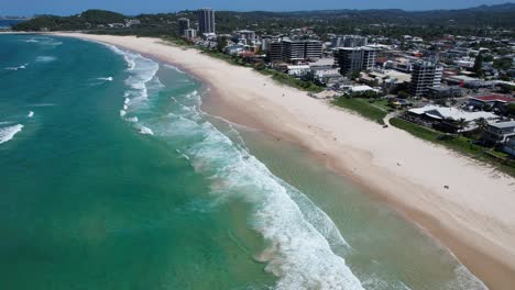 Palm-Beach---Southern-Gold-Coast,-Queensland,-QLD---Australia---Drone-Shot