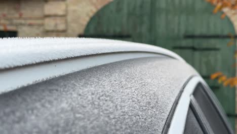 Frost-on-roof-of-car