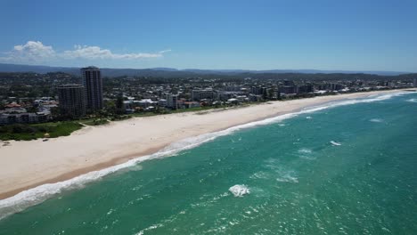 Southern-Palm-Beach---Southern-Gold-Coast,-Queensland,-QLD---Australia---Drone-Shot
