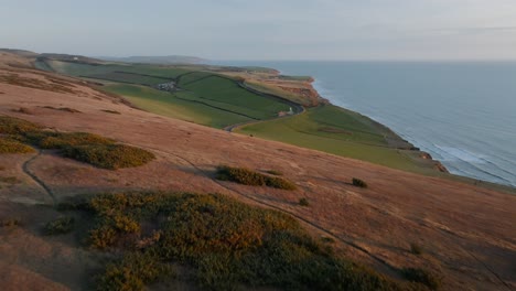 Drone-shot-of-coastal-countryside