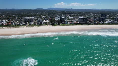 Summer:-A-Perfect-Day-In-Palm-Beach---Gold-Coast---Queensland-QLD---Australia---Drone-Shot