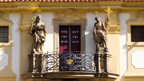 Loreta-Prague,-detail-of-the-balcony