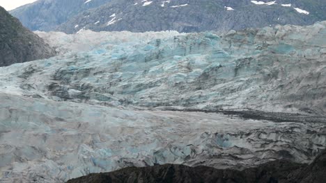 Closeup-of-Mendenhall-Glacier,-Alaska