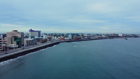 beautiful-aerial-view-with-drone-of-the-port-of-Boca-del-Rio,-Veracruz