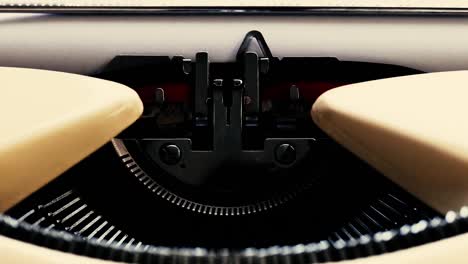 vintage-typewriter-type-take-your-time-sentence-with-ink,-static-shot