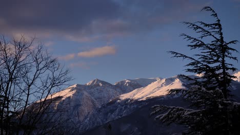 View-of-the-snow-covered-Maiella-National-Park-from-Guardiagrele,-Abruzzo,-Italy