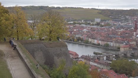 Deutschland-Würzburg-Die-Festung-Marienberg-Ist-Ein-Staatliches-Schloss-Und-Garten-Am-Rhein