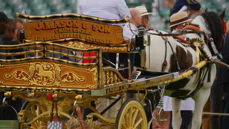 A-carriage-is-judged-at-show-the-carriage-is-static-and-gold