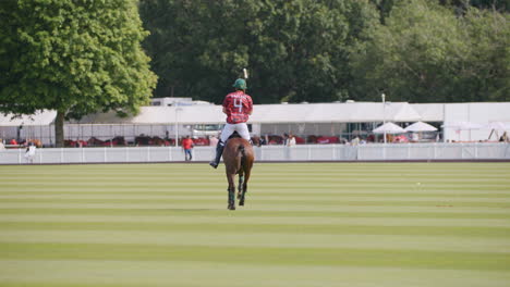 Polo-player-rides-his-horse-with-the-mallet-held-in-the-air