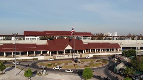 Luftaufnahme-Des-Bahnhofs-Khon-Kaen,-Tag