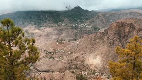 Panoramablick-Auf-Die-Berge-Auf-Gran-Canaria