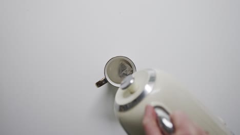 Making-cup-of-tea-from-above